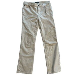Ralph Lauren Cream colored Corduroy bootcut Jeans Sz8